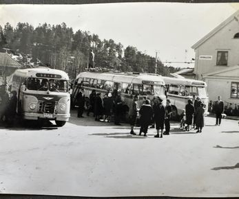 Påskeutfart Drangedal stasjon 1962